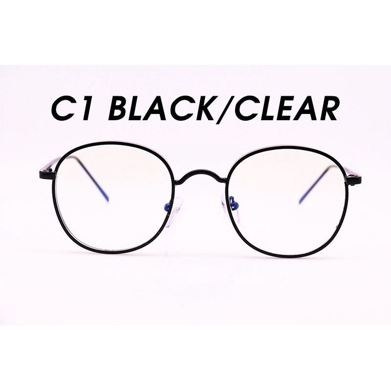 Mắt kính gọng tròn chống bức xạ phong cách Hàn Quốc