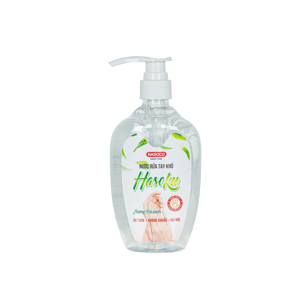 Gel rửa tay khô HASOKU hương trà xanh 500ml | BigBuy360 - bigbuy360.vn