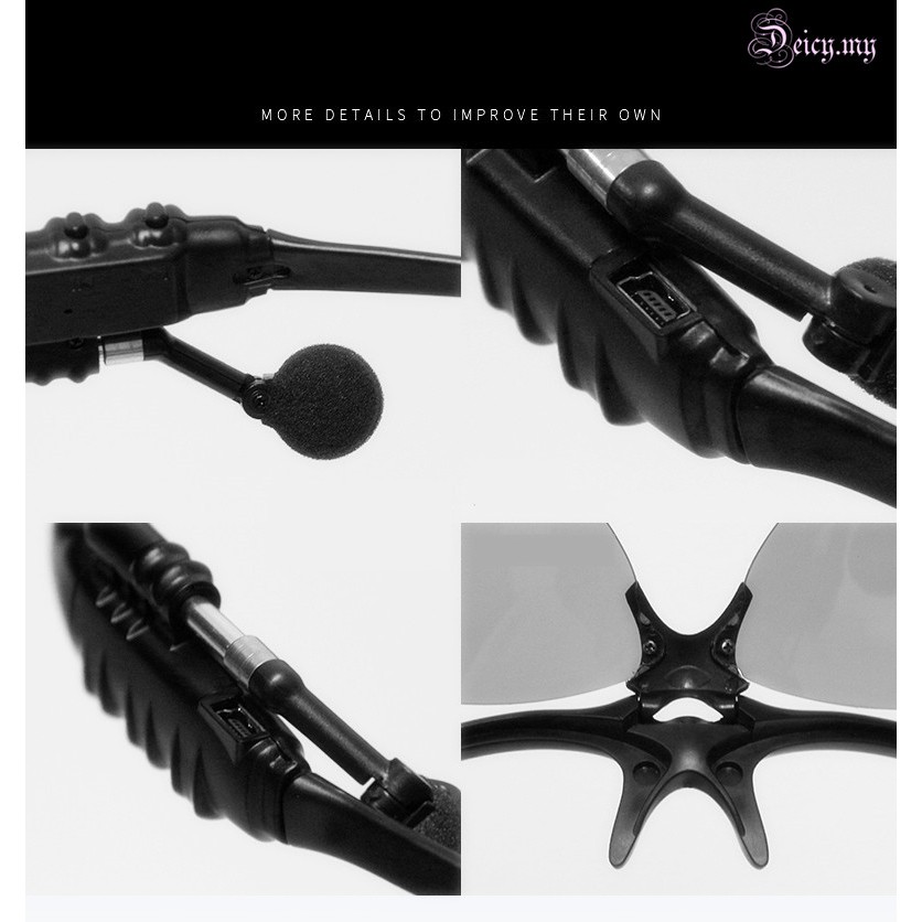 Kính Mát Tích Hợp Tai Nghe Bluetooth Cho Iphone