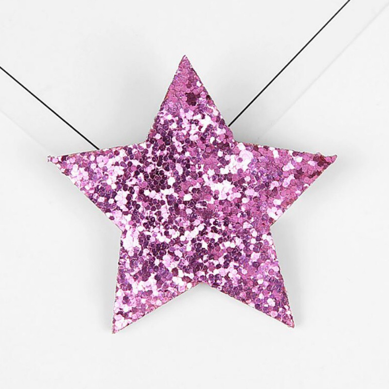 Kẹp tóc ngôi sao đính sequin lấp lánh dễ thương dành cho bé gái