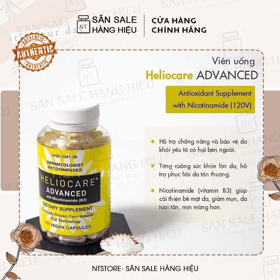 Viên Uống Chống Nắng Toàn Thân Heliocare 120 viên chính hãng