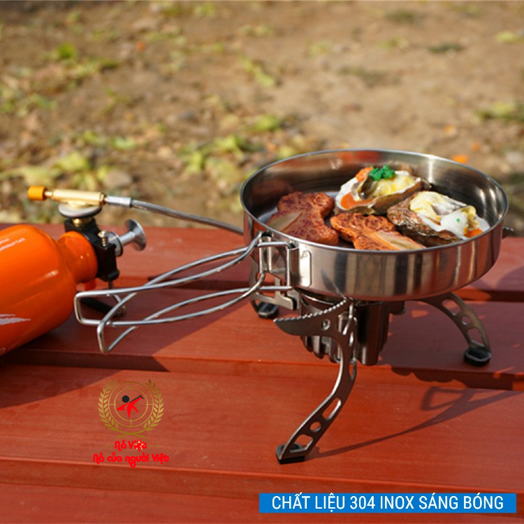 Bộ nồi chảo cốc hiệu CAMEL 8 món, dễ dàng mang đi du lịch cắm trại gọn nhẹ xuất nhật,  [DCP2]