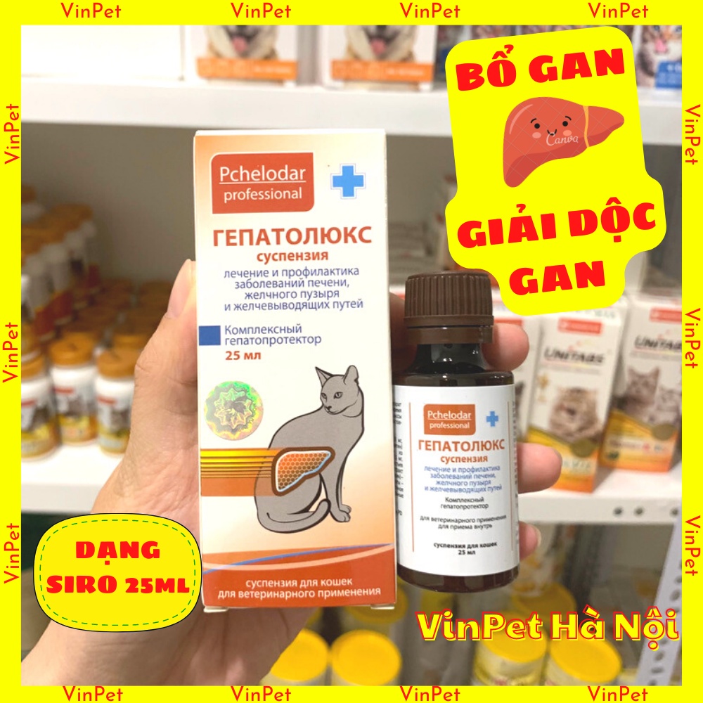Thuốc bổ gan cho chó mèo GEPATOLUX nhập Nga