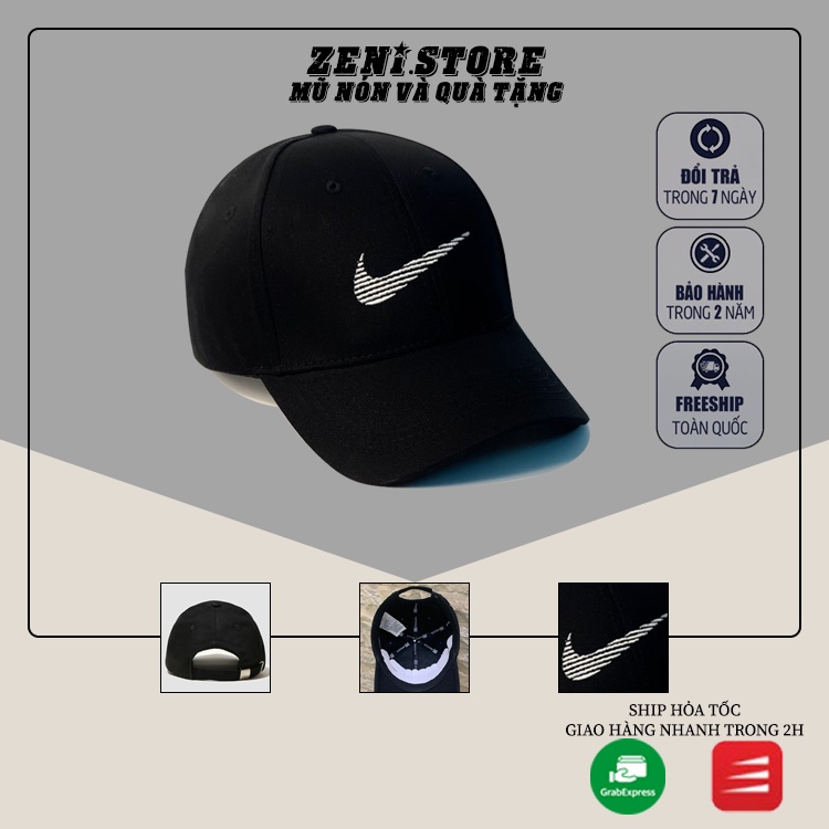 Mũ lưỡi trai, Nón kết xuất khẩu Zeni Store thêu logo nổi Nai Siêu HOT Freeship, Full Hộp