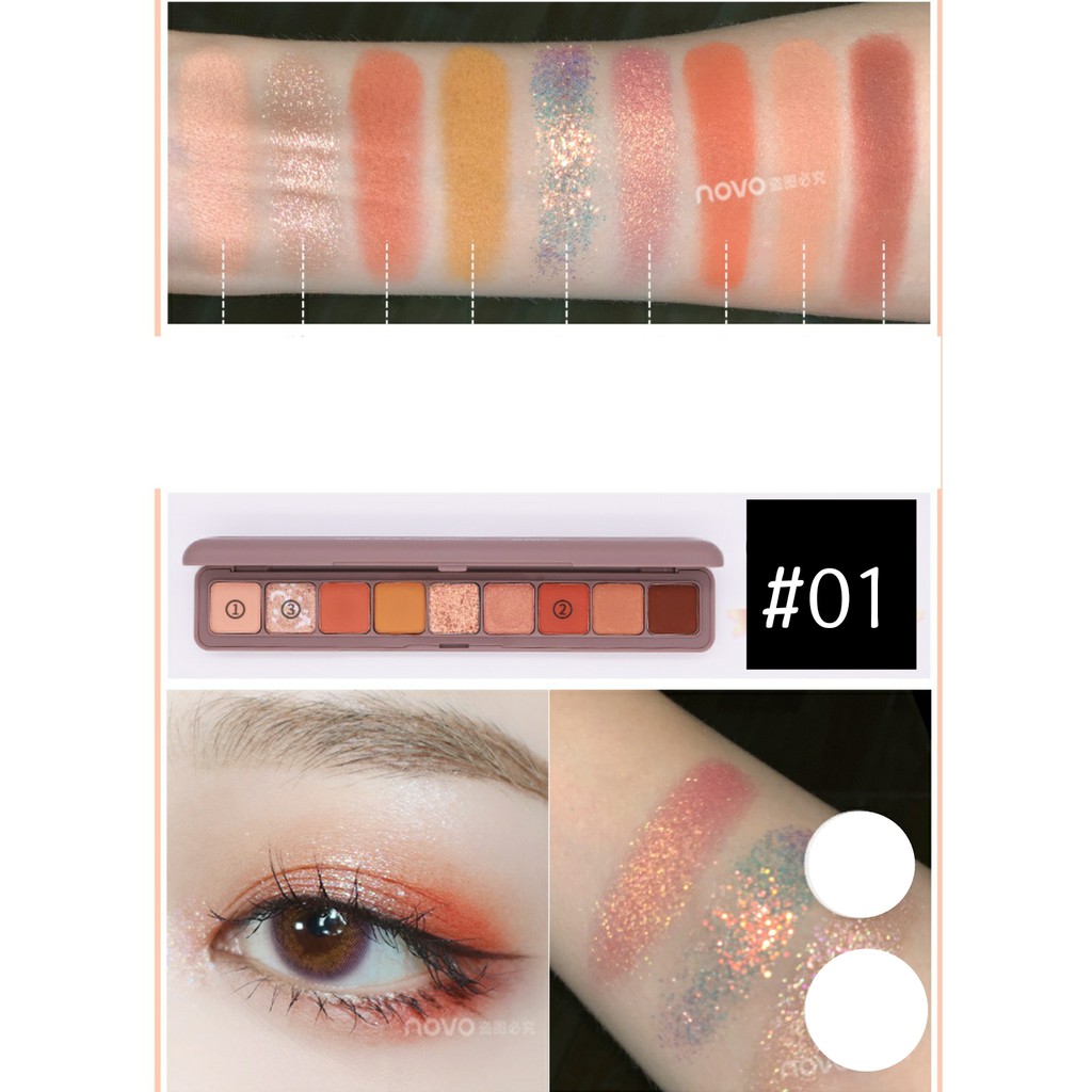 Phấn mắt 9 màu NOVO siêu hot/ Eyeshadows palette