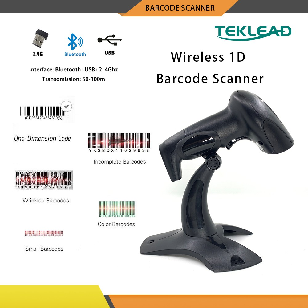 Máy Quét Mã Vạch Cầm Tay Không Dây USB Tốc Độ Cao