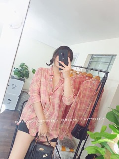 Sơ mi kẻ hồng