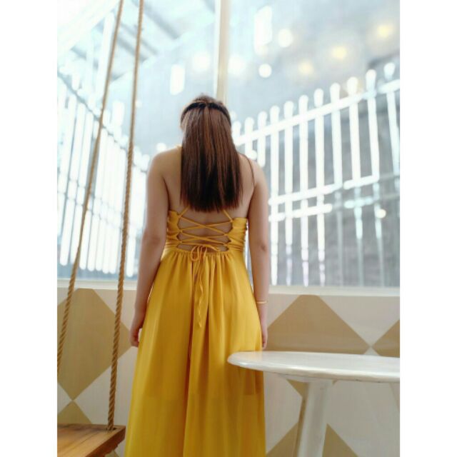 Maxi đi biển hở lưng | BigBuy360 - bigbuy360.vn