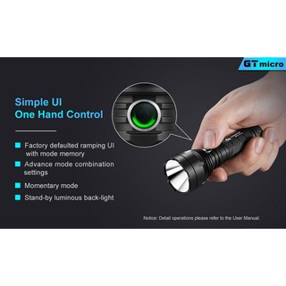 Đèn pin Lumintop GT Micro chiếu sáng 1000 Lumens