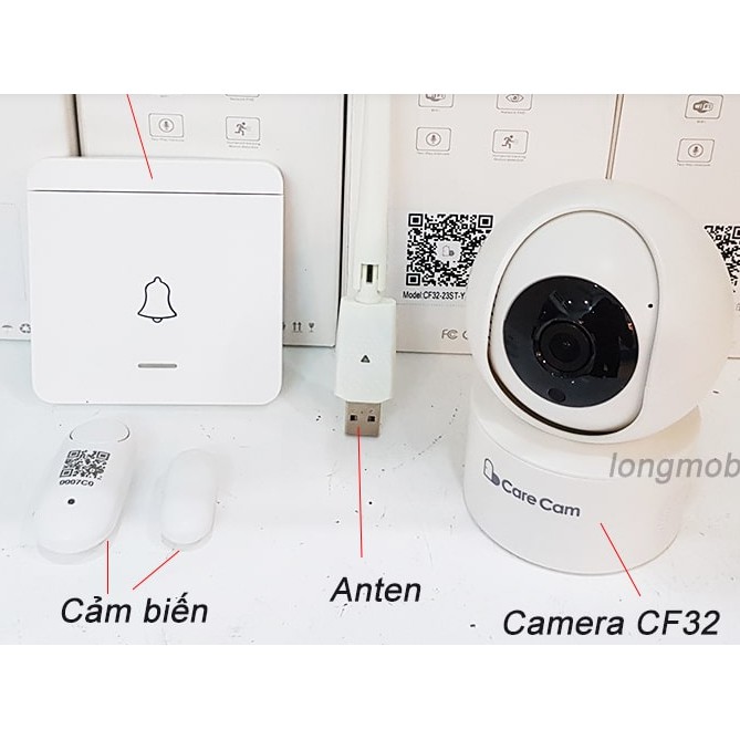 ZOOM NGOÀI TRỜI] Camera wifi Carecam   X10 2.0MPx CARE CAM Full HD 1080p mới 2020 bảo hành 12 tháng | WebRaoVat - webraovat.net.vn