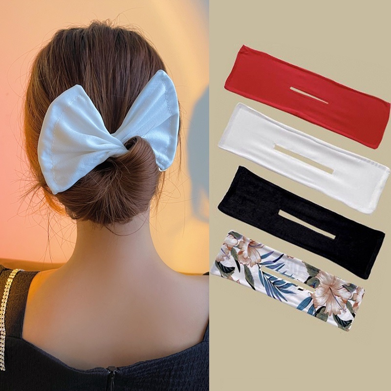 Fashion Magic Bowknot Hairpin Hold Hairband Bow Hair Clip For Women Hair Band Headband Hair Accessories Tools