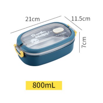 Hộp đựng cơm inox 2 tầng TẶNG BỘ THÌA ĐŨA INOX, hộp cơm giữ nhiệt , hộp cơm văn phòng siêu cute | BigBuy360 - bigbuy360.vn