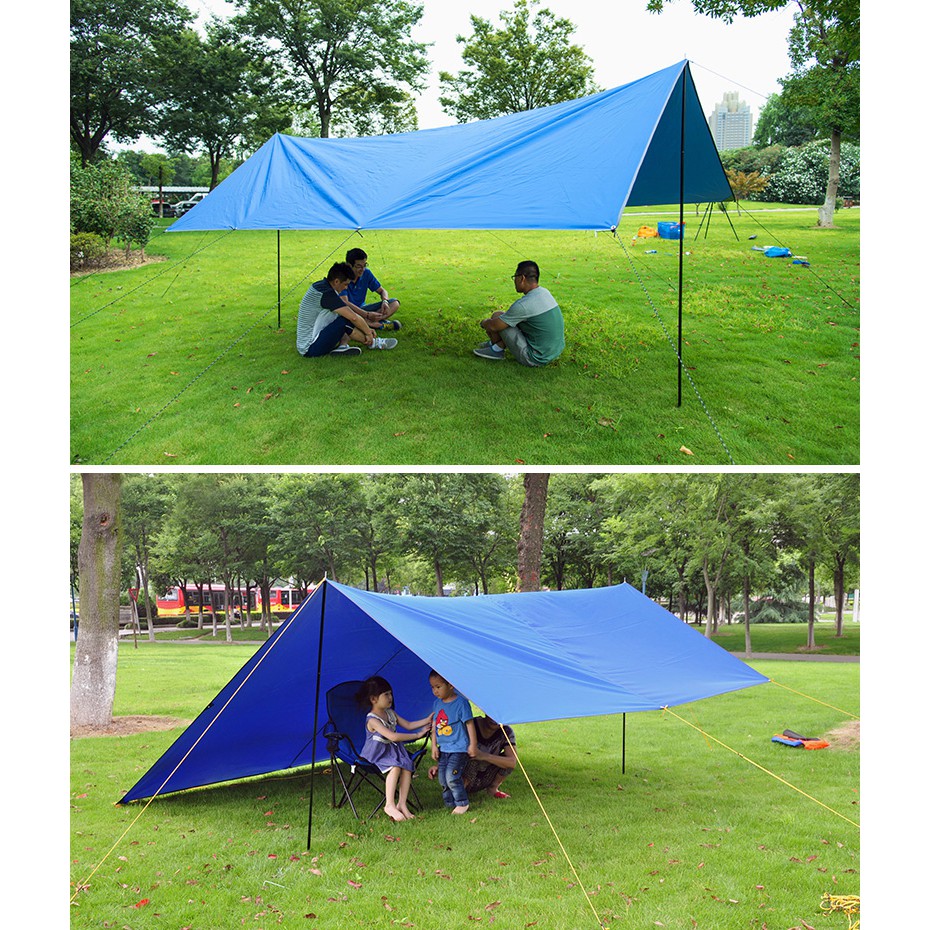 Tăng siêu nhẹ 3m X 3m che lều che võng trải ngồi picnic hay làm lều chữ A , chống nước