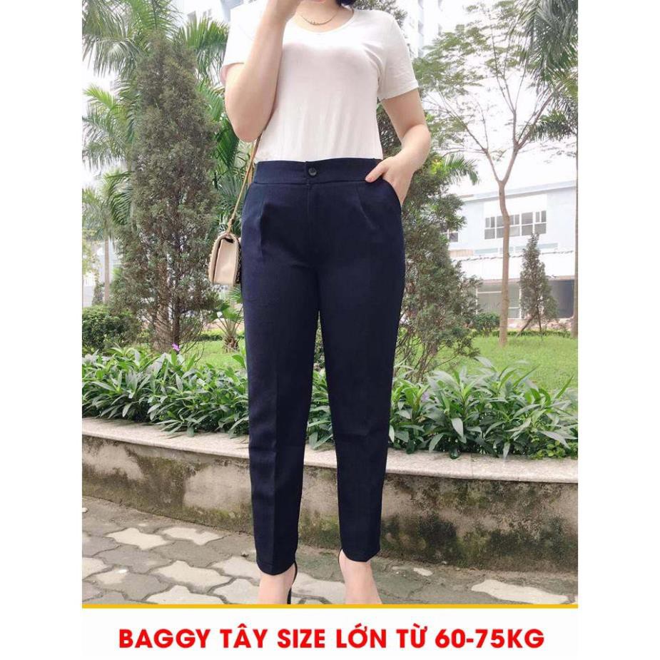 Quần Tây công sở size lớn form dáng rộng, baggy mặc đi làm đi học BIGSIZE B32 Q2D03