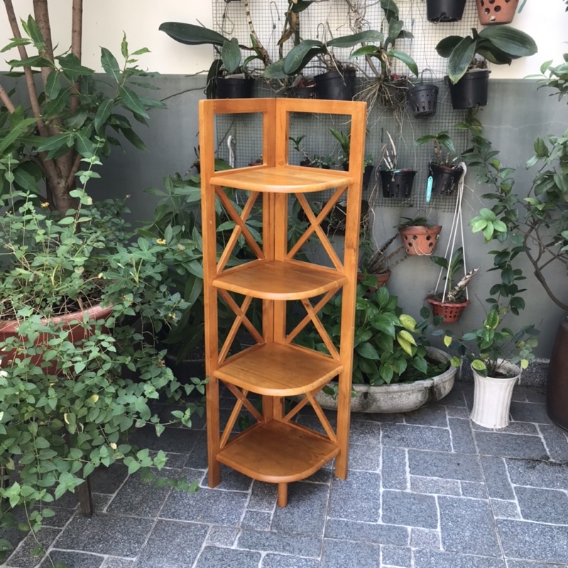 Kệ góc gỗ 4 tầng 30 cm