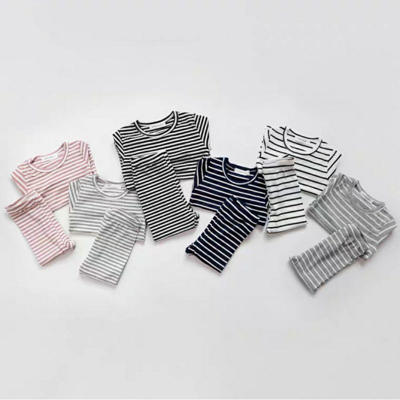 Bộ dài tay cho bé 8-18kg 🌈Bộ thu đông cho bé kẻ ngang chất cotton cực xinh