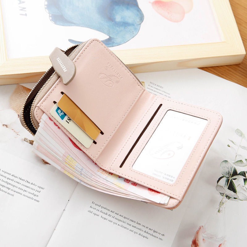 Ví/ Bóp Ngắn Cầm Tay Cho Nữ ERASHOP 079787 - Đựng Tiền/ Để Thẻ Hoa Cúc Nắp Prettyzys, Nhiều Ngăn, Rẻ Đẹp