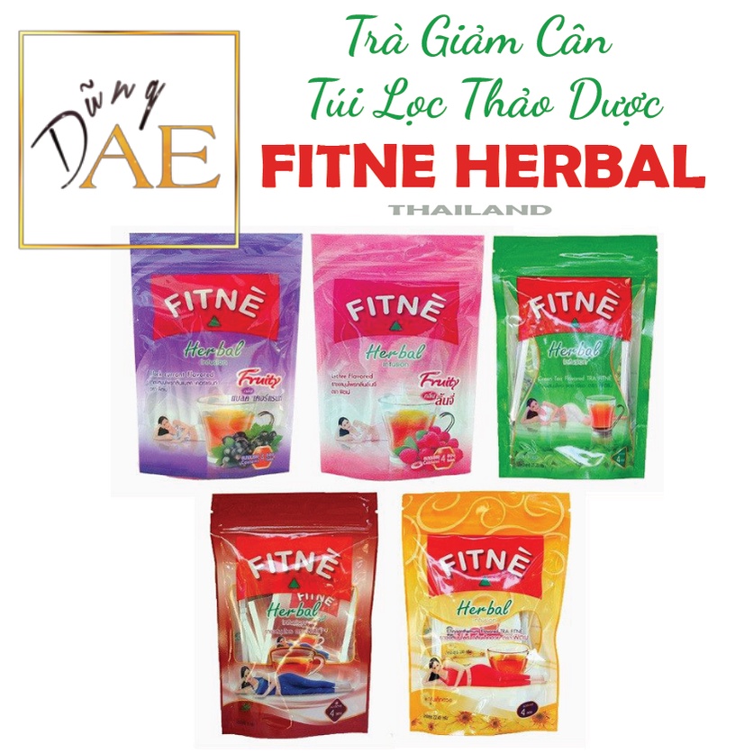 Trà Giảm Cân Túi Lọc Thảo Dược Fitne Herbal Thái Lan - Bịch 30 Gói