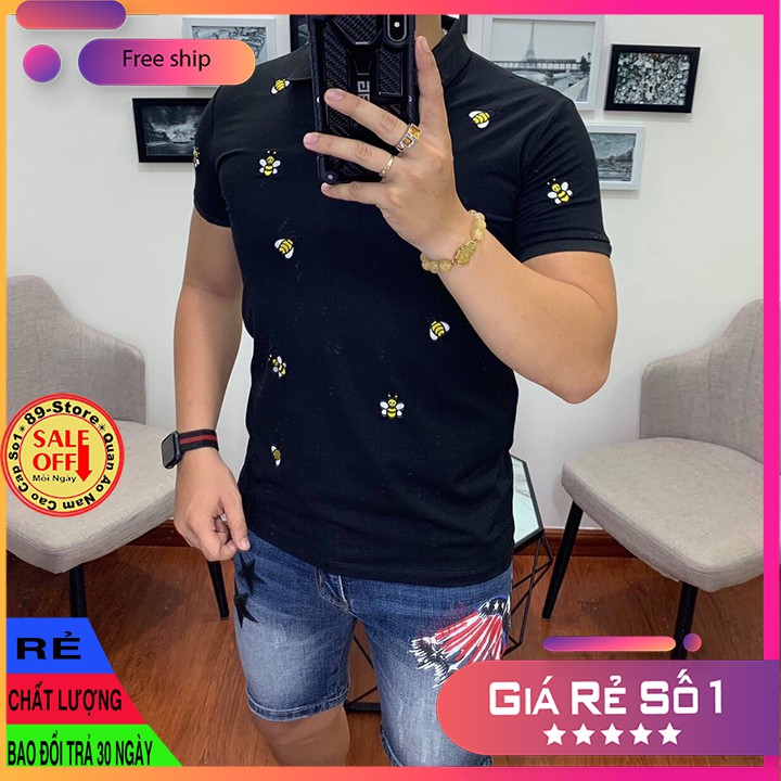 Áo Thun Nam Tay Ngắn Có Cổ Cao Cấp Thích Hợp Moi Lứa Tuổi Cam Kết Về Chất Lượng 🌟GIÁ RẺ NHẤT🌟