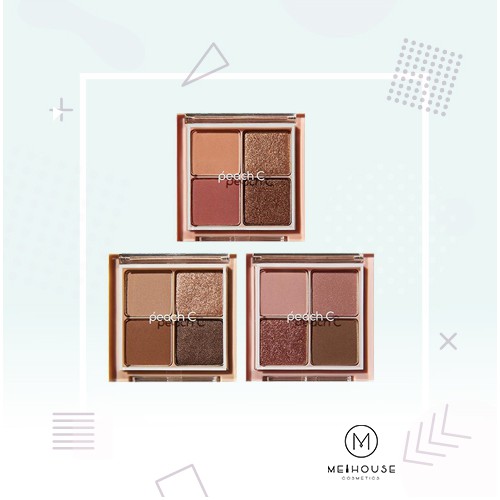 Bảng Phấn Mắt 4 Màu Peach C Eye Shadow Palette