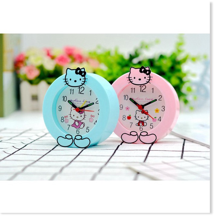 Đồng hồ để bàn  1 ĐỔI 1   Đồng hồ để bàn Hello Kitty giúp bạn đo thời gian, hẹn giờ  và trang trí căn phòng 5444