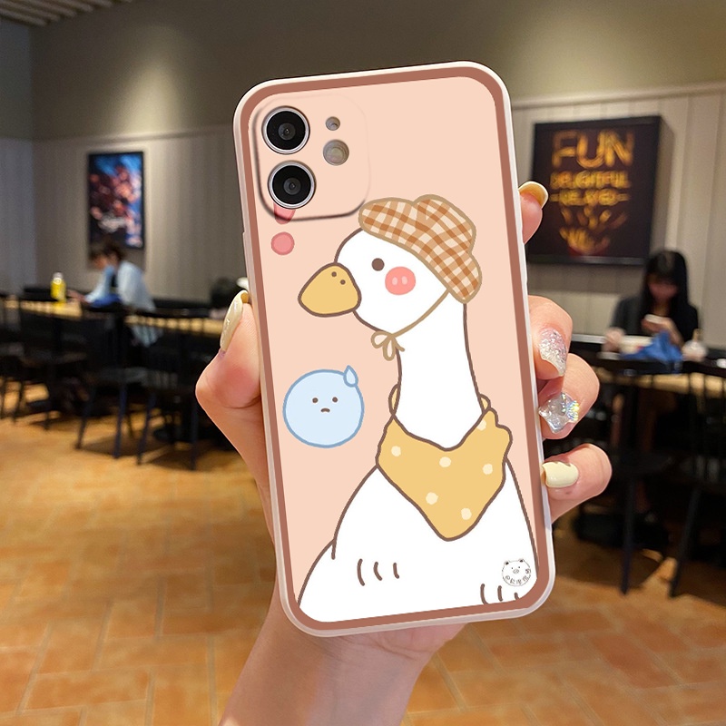 Ốp iphone ốp chú vịt lucky đội mũ  ip từ iphone 6 đến  13prm