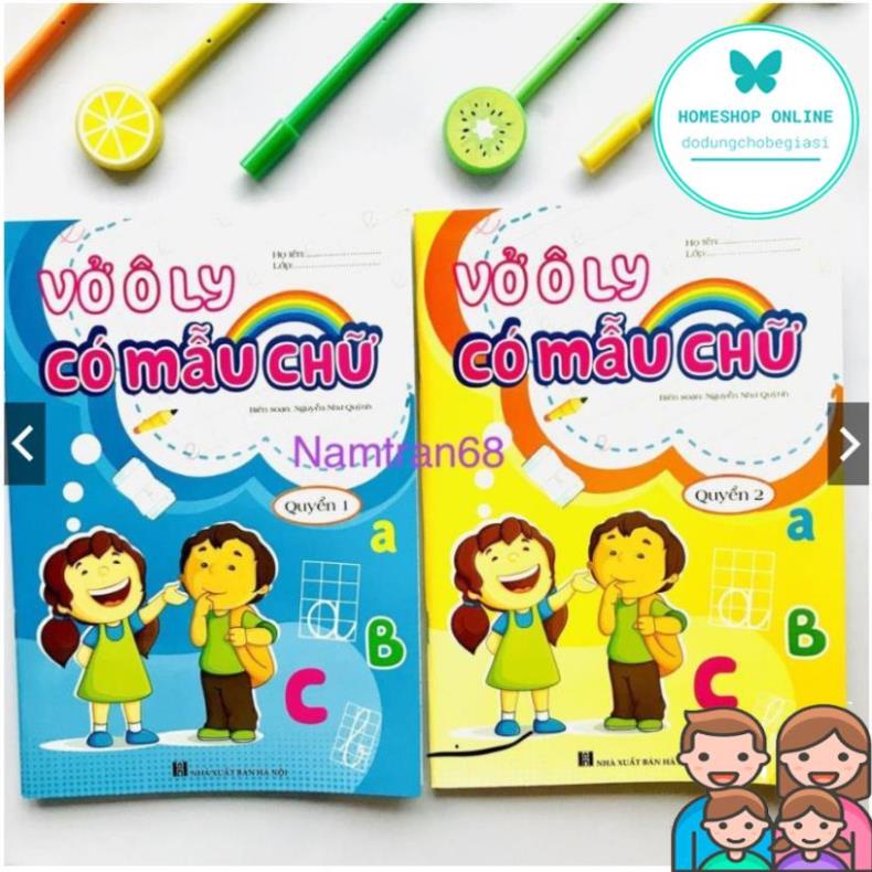 Bộ 8 Vở tô màu Vở tô chữ -  tô số - tô nét cơ bản- tô chữ hoa - bé tập làm toán - vở ô ly có mẫu chữ sẵn cho bé 3-5 tuổi