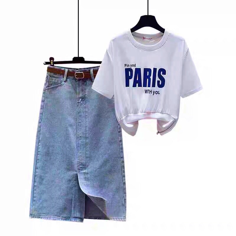 Chân Váy  Jeans V1 Xẻ Trước Hàng  Cao Cấp - Loại 1