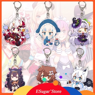 Móc Chìa Khóa Bằng Acrylic Hình Ookami Mio Nakiri Ayame Gawr Gura Usada Pekora Độc Đáo