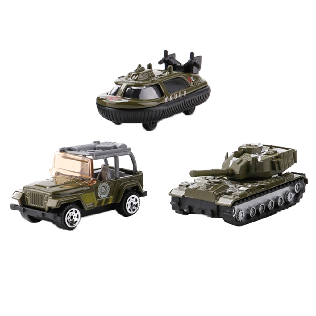 JEEP Set 3 Mô Hình Xe Hơi / Tàu Ngầm Quân Đội Đồ Chơi Bubbing Shop61