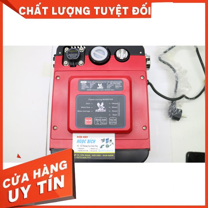 [Siêu Bền Bảo Hành 3 Năm] Bơm Tăng Áp AWASHI Thông Minh Bơm Được Nước Nóng