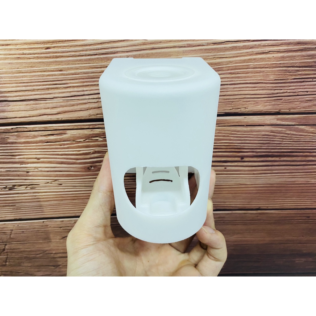 Kệ đựng kem đánh răng dán tường 4 cốc kèm bộ nhả kem đánh răng tự động đa năng hàng mới 2022
