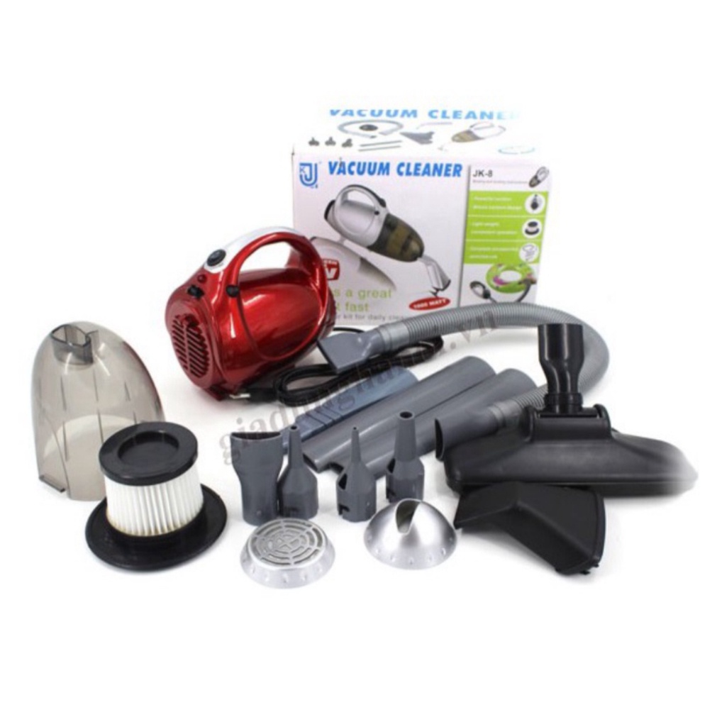 Máy hút bụi đa năng 2 chiều Hút và thổi nhiều đầu- Vacuum Cleaner JK8. 1000W .TTLV