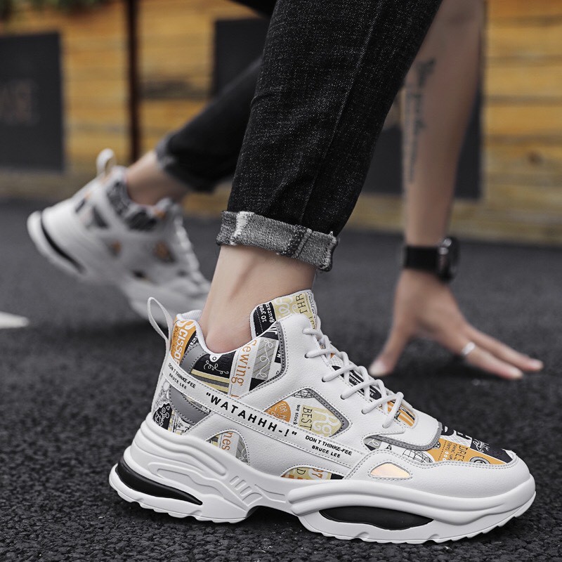 Giày thể thao nam WataHH phối màu cá tính - Giày nam độn đế 5cm cực đẹp | BigBuy360 - bigbuy360.vn