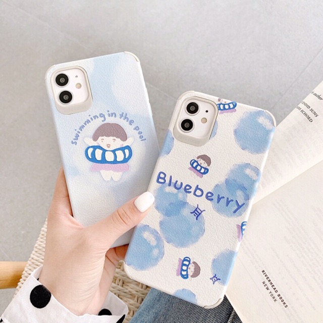 Ốp Da 4 góc Blue Berry 5/5s/6/6s/6plus/6splus/7/8/7plus/8plus/X/Xs/Xsmax/11/11Promax / Mily store