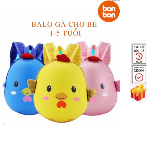 Balo Con Gà Siêu Dễ Thương Chống Thấm Nước Hợp Thời Trang Chất Lượng Cao Cho Bé Trai Bé Gái từ 1 đến 5 Tuổi