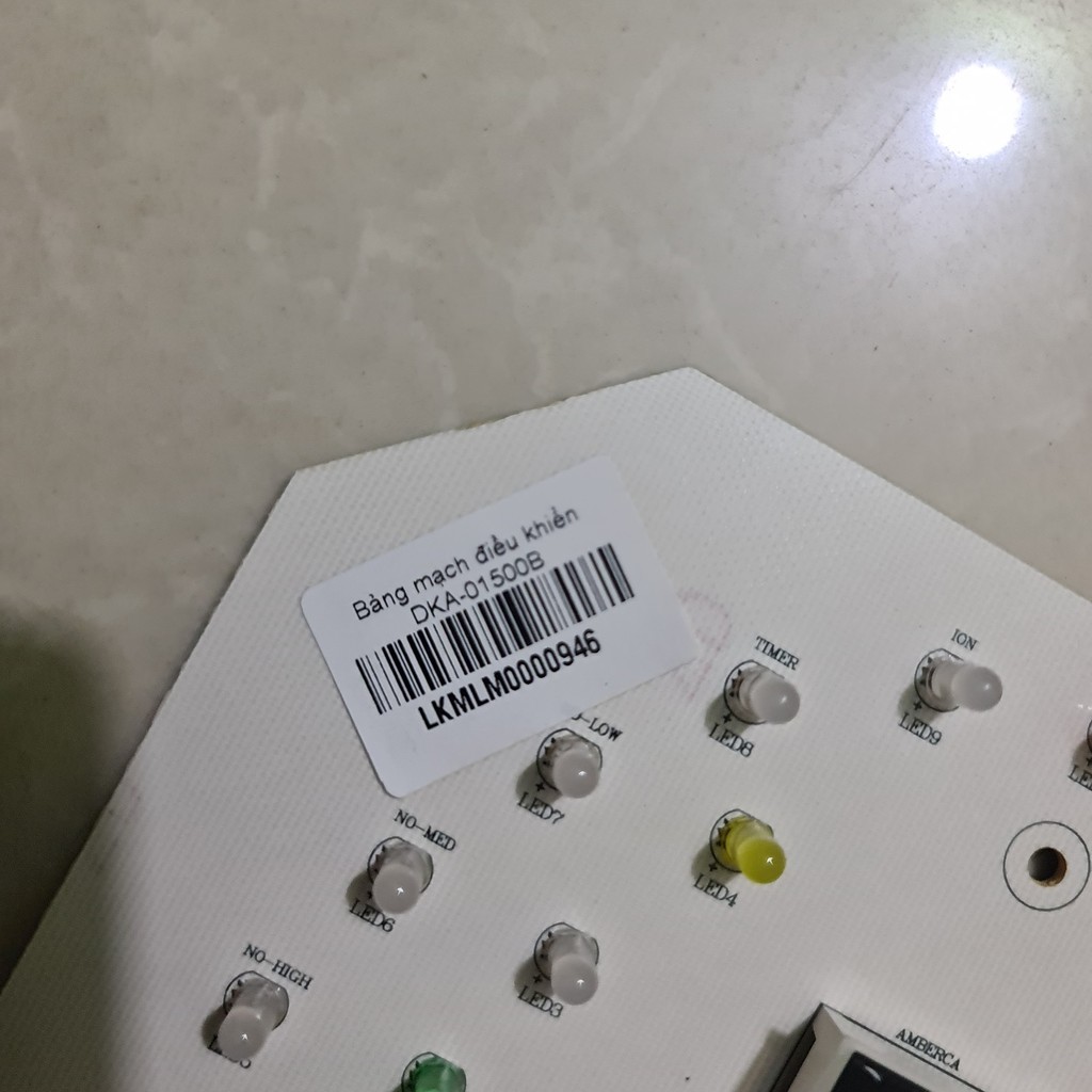 [DKA-01500B/DK-1500B] Bảng mạch điều khiển máy làm mát Daikiosan/Daikio DKA-01500B. DK-1500B
