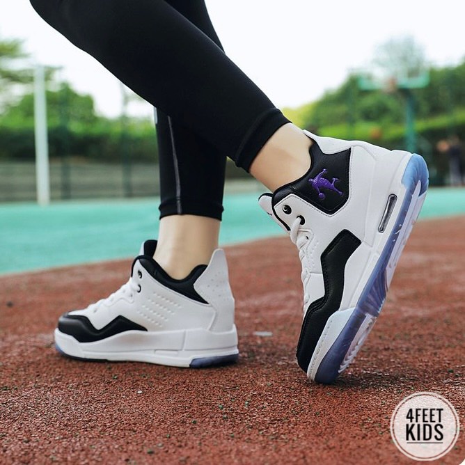 SneakerJ3 MidBlue cho bé trai bé gái từ 5-16 tuổi, mẫu sneaker thể thao đi liền cùng năm tháng oufit siêu đỉnh cho bé