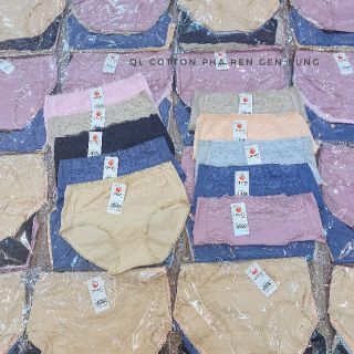 Quần chip cotton phối ren gen bụng