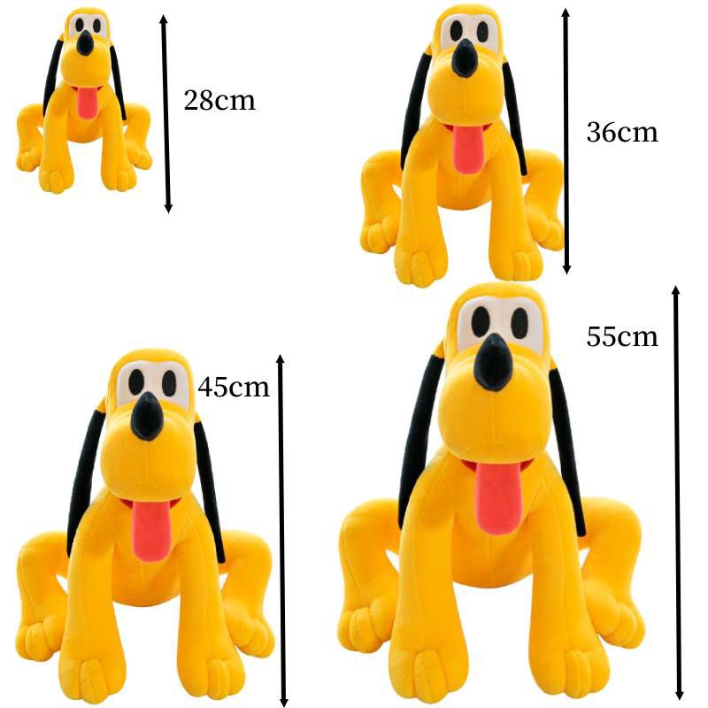 28-55cm Disney Big Pluto dog Plush Toys Orange Pluto Dog Stuffed Plush Toys Children Kids Gift Extra Large Pluto Dolls Soft Cute D