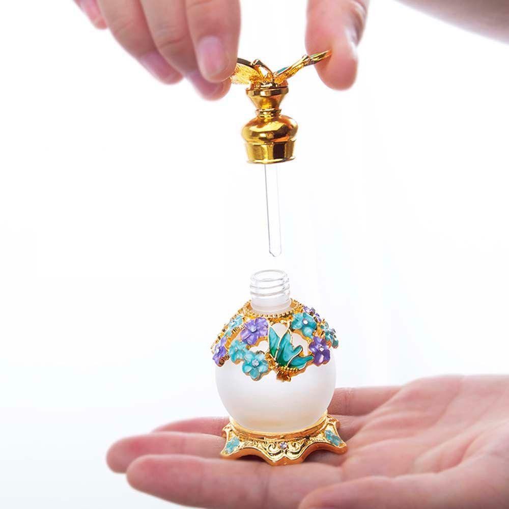 Chai Nước Hoa DANILO Rỗng Nắp Kim Loại Hình Bướm Phong Cách Ả Rập Cổ Điển