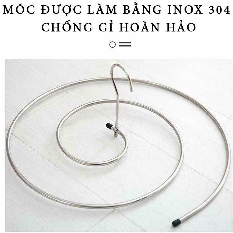 [⛔GIÁ HỦY DIỆT❌] Móc phơi chăn tiện lợi hình lục giác inox không rỉ chịu trọng tải 10kg 88191