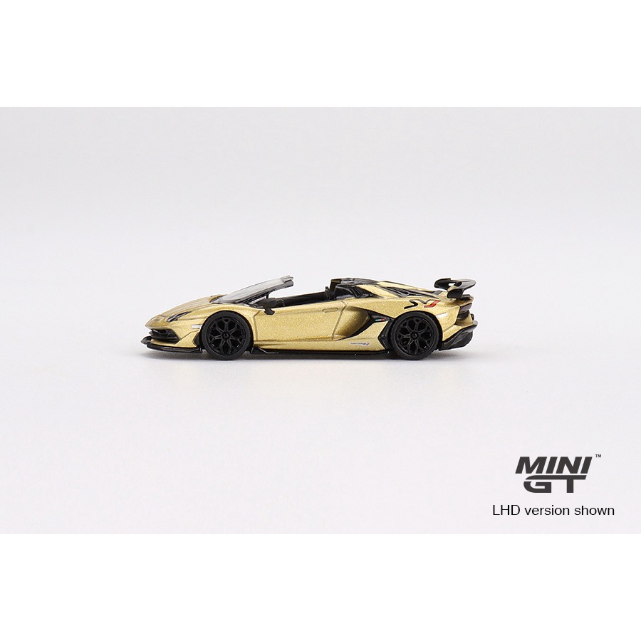 Mô hình ô tô Lamborghini Aventador SVJ Roadster Oro Elios 1/64 MiniGT