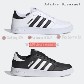 Giày adidas basic breaknet sọc đen / trắng
