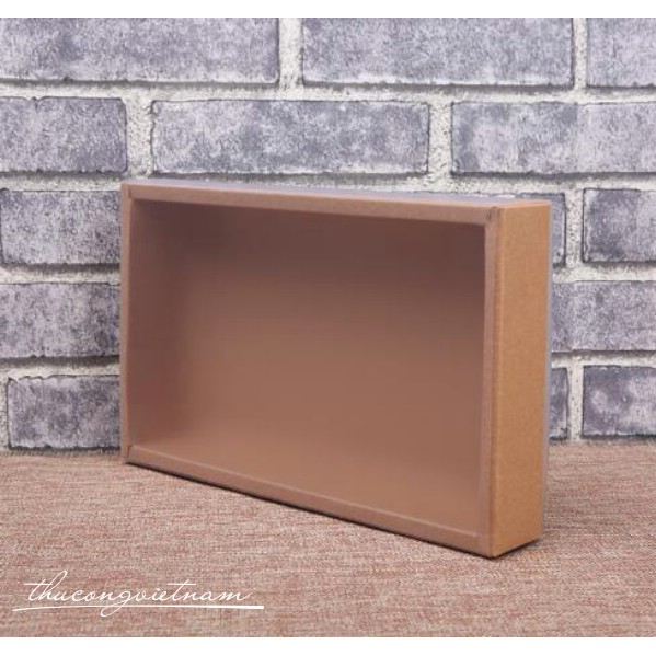 Hộp quà kraft có kiếng phủ ngoài toàn bộ | BigBuy360 - bigbuy360.vn