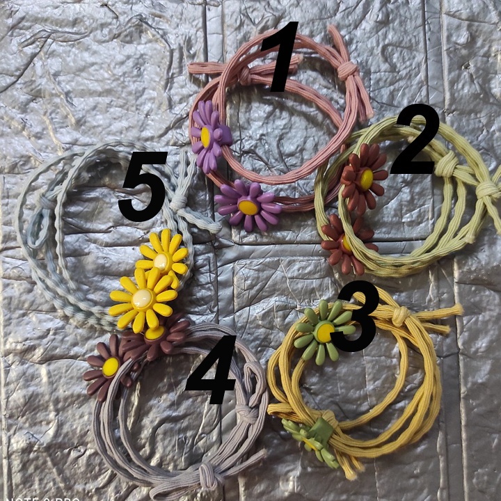 Dây Thun Cột Tóc, Buộc Tóc Nữ Hoa Cúc Đẹp Dễ Thương Phong Cách Hàn Quốc