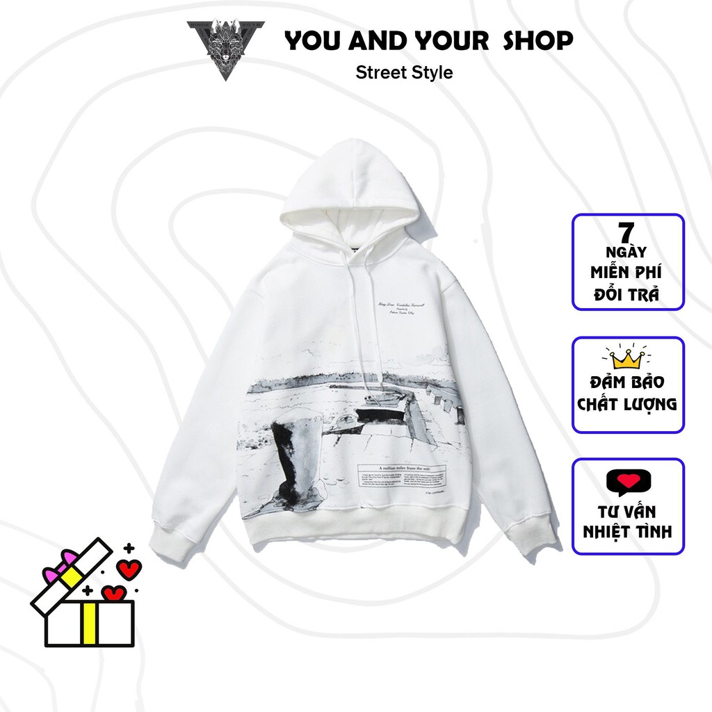 Áo Nỉ Hoodie MILES hình thật (form unisex)