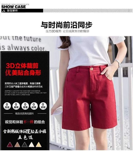 Quần short nữ kaki cao cấp