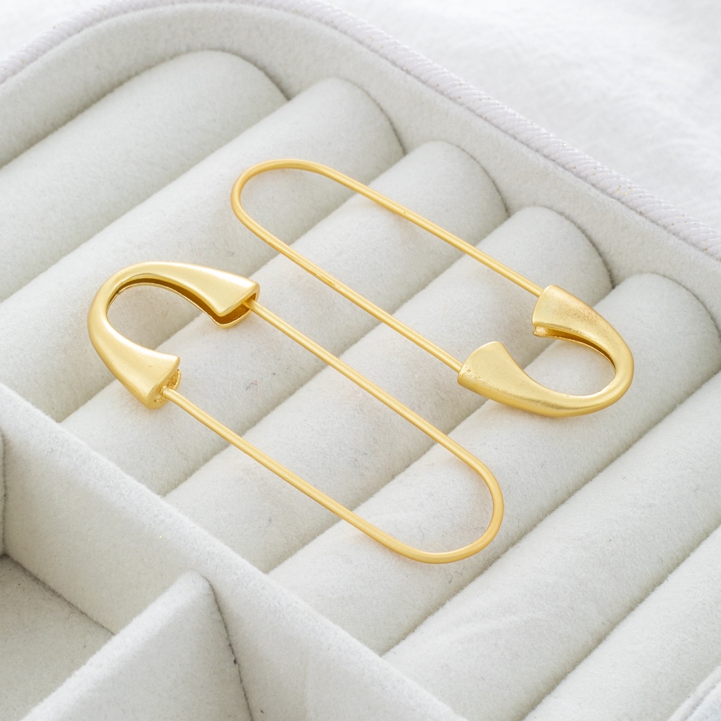 Ghim Cài Áo Bằng Đồng Mạ Vàng 18k diy Kiểu Dáng Đơn Giản Sang Trọng