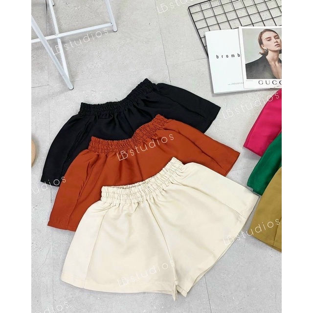 Quần short phồng cạp chun
